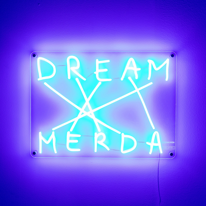 Seletti Dream Merda Led Deko Wandleuchte Wandleuchte Wandlampe Lampe Licht Blau B-Ware - 8008215130057
