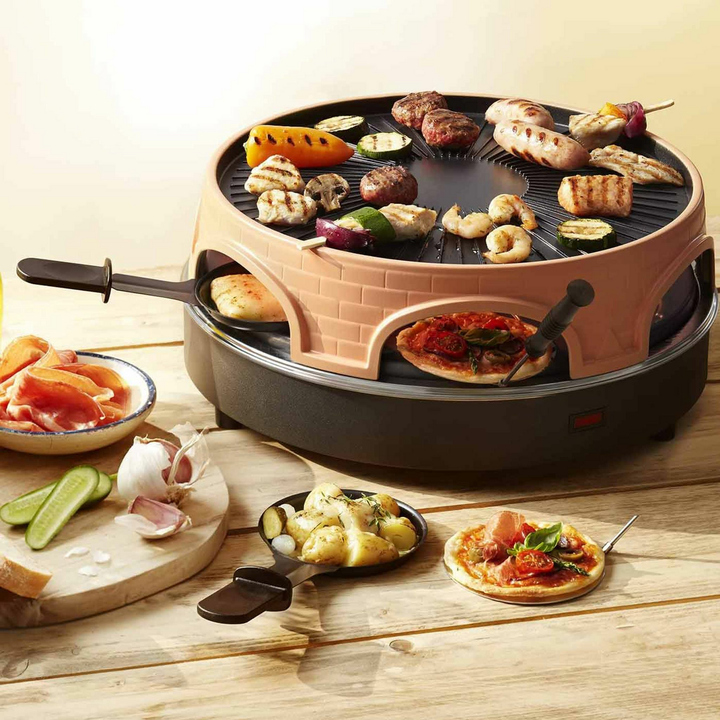 Emerio Pizzaofen Pizzarette PO-113255.4 Pizza Raclette 3 in 1 SIEHE TEXT/FOTO