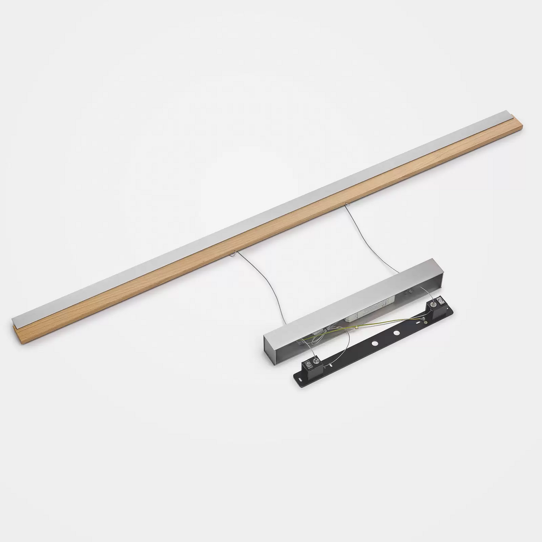 Quitani Led Hängelampe Keijo Nickel Eiche 143 Cm Deckenlampe Lampe Leuchte Spot B-Ware - 4251911762259