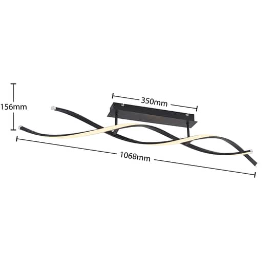 B-Ware Lindby Welina Led Deckenlampe Deckenlampe Lampe Led Wohnzimmerlampe Dimmbar 20 W