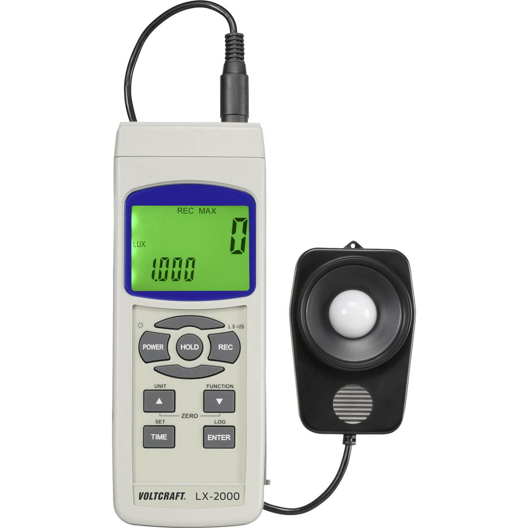 VOLTCRAFT LX-2000 Luxmeter 0 - 99900 lx Lumimometer Beleuchtungsmesser Messgerät