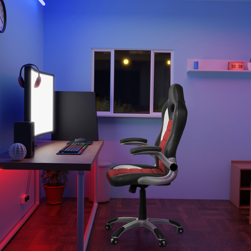 Hjh Office Gaming Stuhl Bürosessel Chefsessel Sessel Stuhl Rot Schwarz B-Ware - 4251084642631