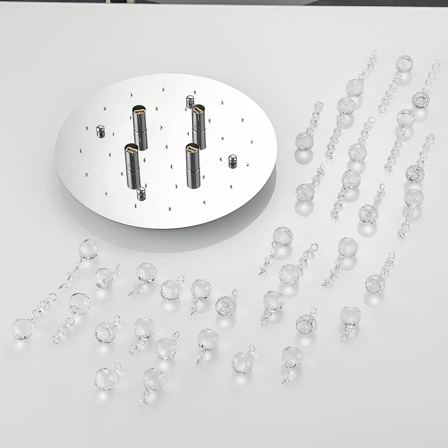 B-Ware Lindby Deckenlampe Leuchte Kronleuchter Hängeleuchte Lampe G9 4x40 W Led Dimm815