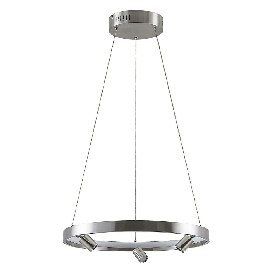 Lucande Paliva Led Hängeleuchte Deckenlampe Pendelleuchte Leuchte 48cm Nickel B-Ware - 4251911713114