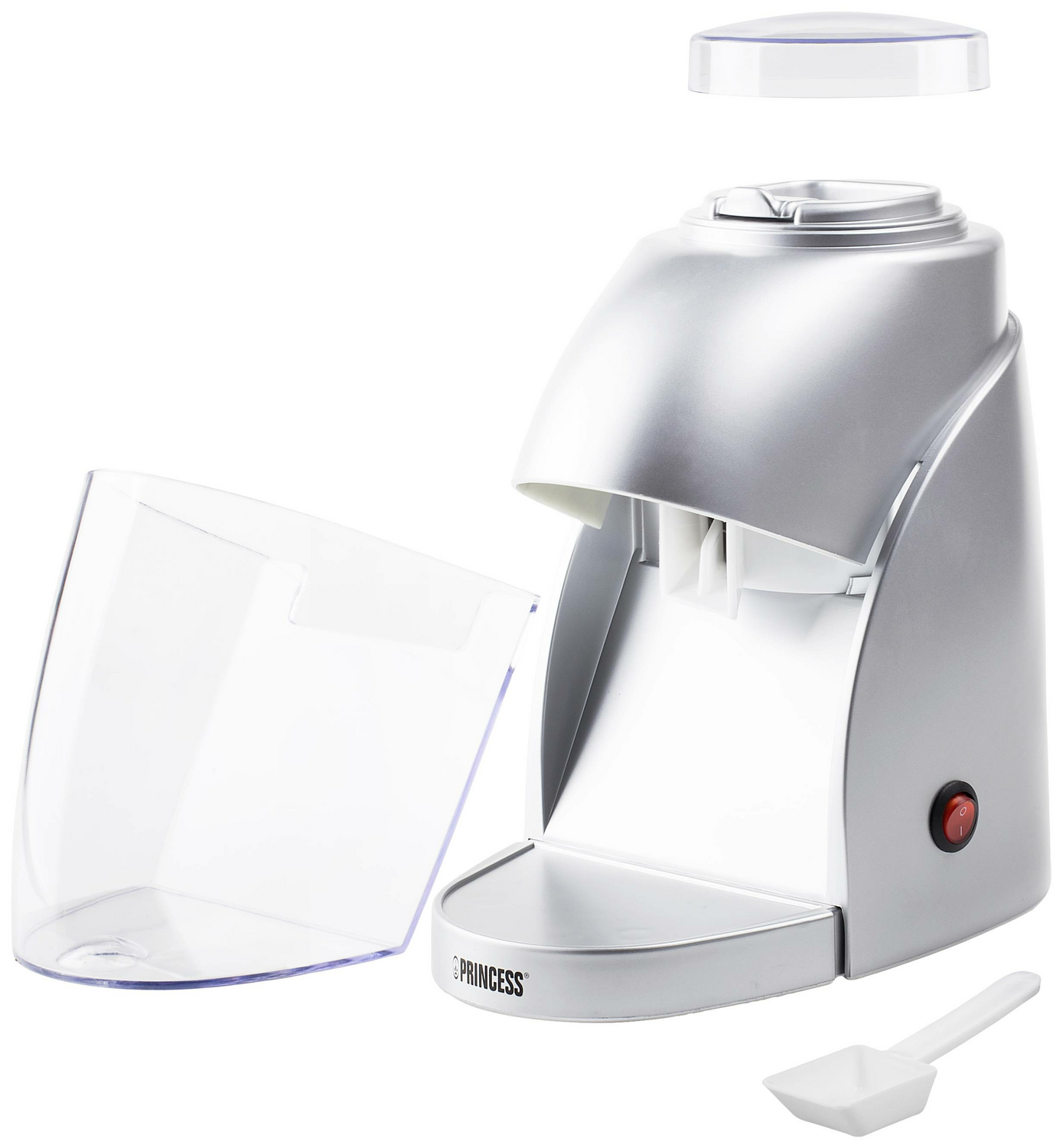 B-Ware Princess Elektrischer Eiscrusher Eiszerkleinerer Eis Crush Maschine Silber 60619