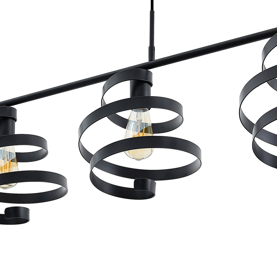 Lindby Colten Hängeleuchte Pendelleuchte Deckenlampe Lampe 4 Flammig Schwarz803 B-Ware - 4251911730951
