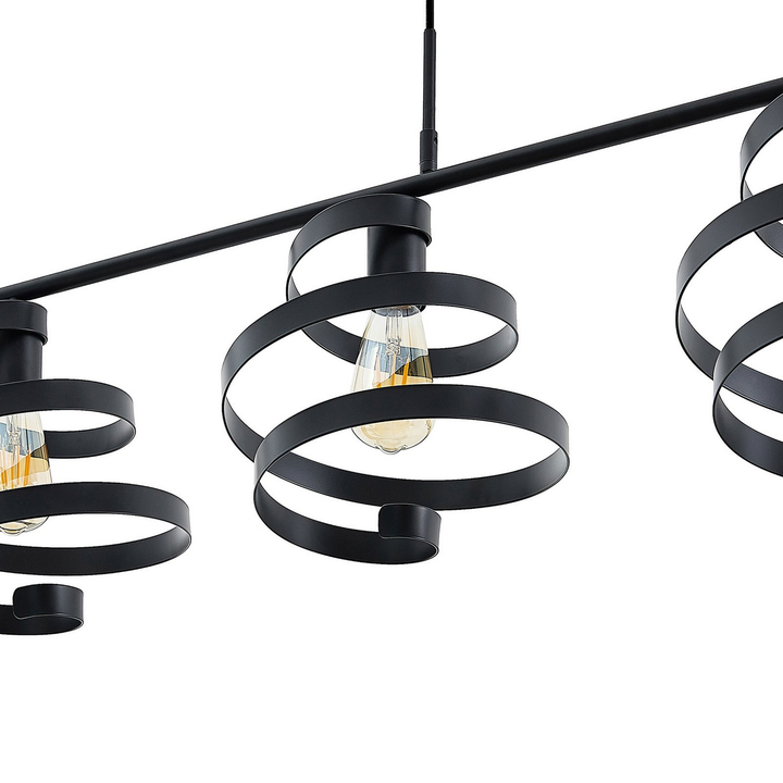 Lindby Colten Hängeleuchte Pendelleuchte Deckenlampe Lampe 4 Flammig Schwarz803 B-Ware - 4251911730951
