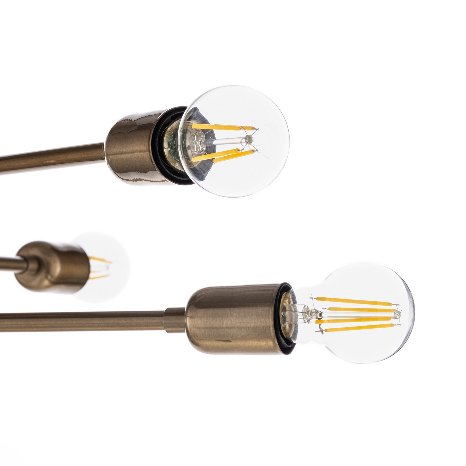 Deckenleuchte Flower 176, 6 Flammig Gold Antik Deckenlampe Lampe Leuchte Spot B-Ware - 8682870015555