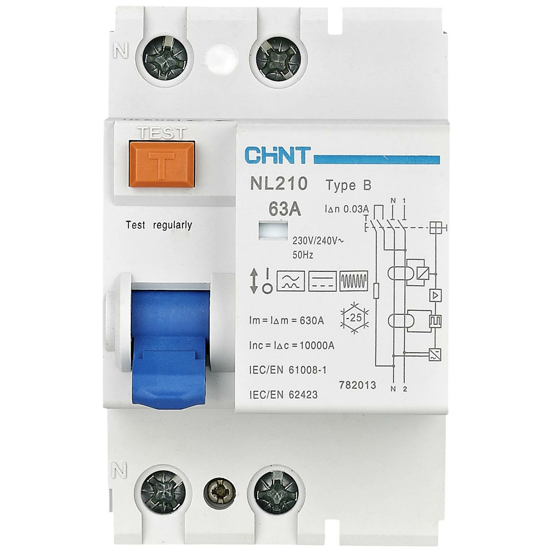 Chint 782019 NL210 1PN 63A 300mA B FI-Schutzschalter Fehlerstromschutzschalter