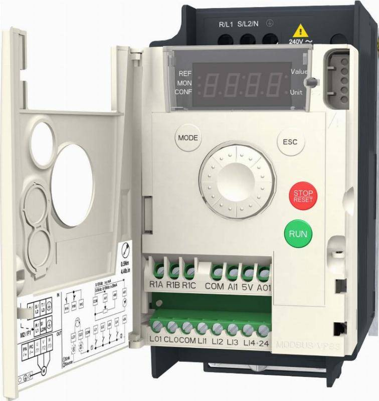 B-Ware Schneider Electric Atv12 Hu22 M3 Frequenzumrichter Umrichter Kühlkörper