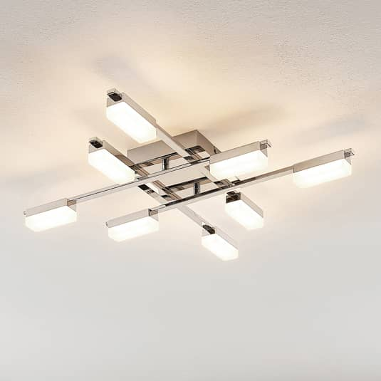 B-Ware Lindby Mally Led Deckenlampe Deckenlicht Leuchte Lampe Wohnzimmerlampe 8 Flammig