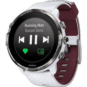 B-Ware Suunto 7 Sportuhr Fitnesstracker Sportuhr Laufuhr Fitness Uhr GPS weiß burgunder