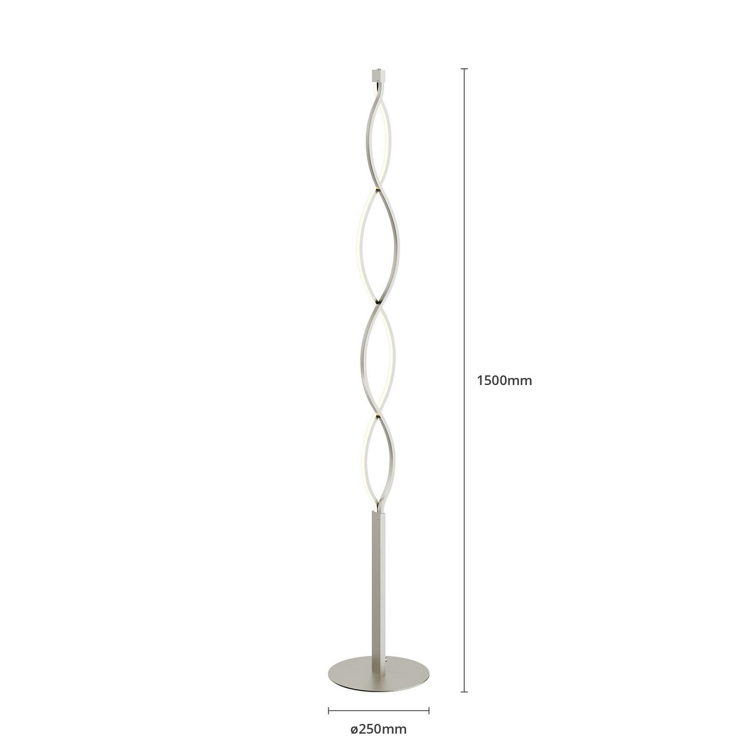 Lindby Led Stehlampe Auron Stehleuchte Standlampe Leuchte Wohnzimmerlampe Nic165 B-Ware - 4251096530940