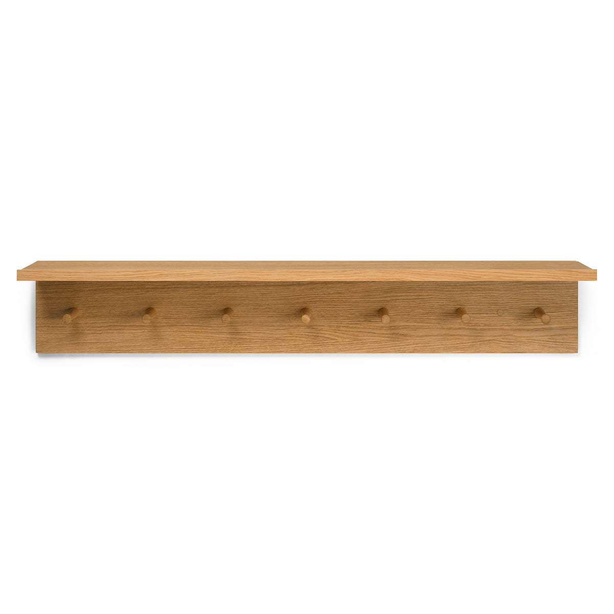 B-Ware Ferm Living Place Wandregal Deko Mit 7 Haken L 105 Cm Eiche Wandgarderobe Regal