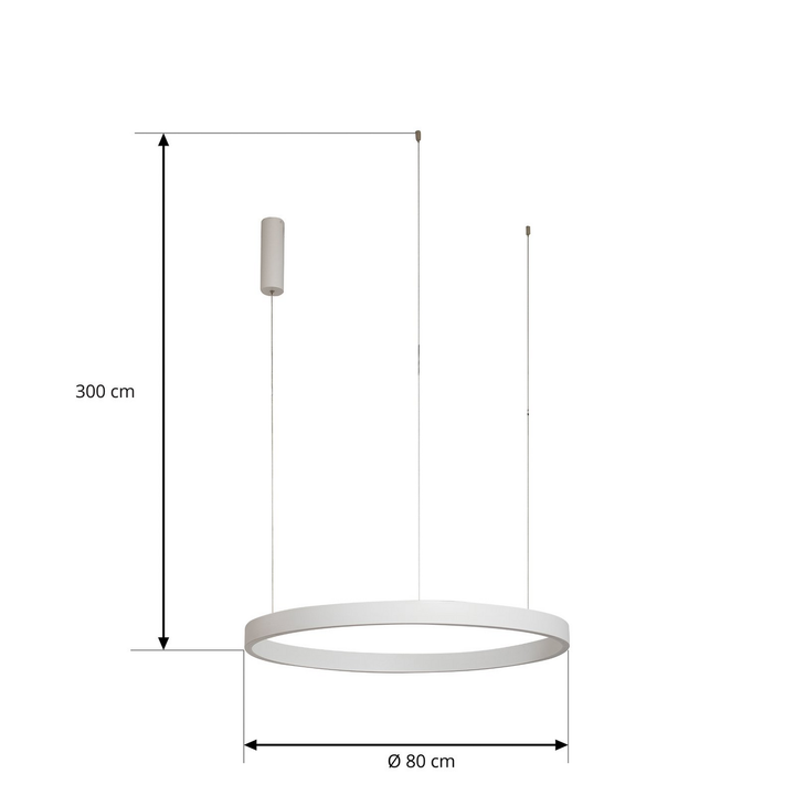 Arcchio Answin Led Hängeleuchte 49 W Weiß Hängelampe Lampe Leuchte Spot Lic228 B-Ware