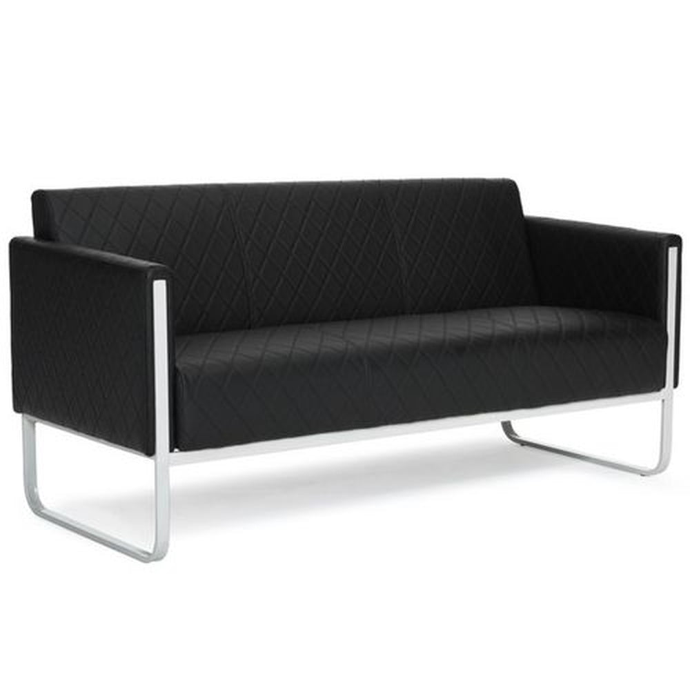 Hjh Office Loungesofa ARUBA STEP Gestell lichtgrau Kunstleder SIEHE TEXT/FOTO - 4260284084066