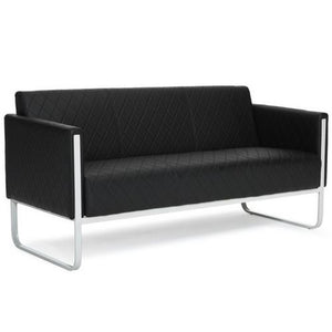D-Ware Hjh Office Loungesofa ARUBA STEP Gestell lichtgrau Kunstleder SIEHE TEXT/FOTO