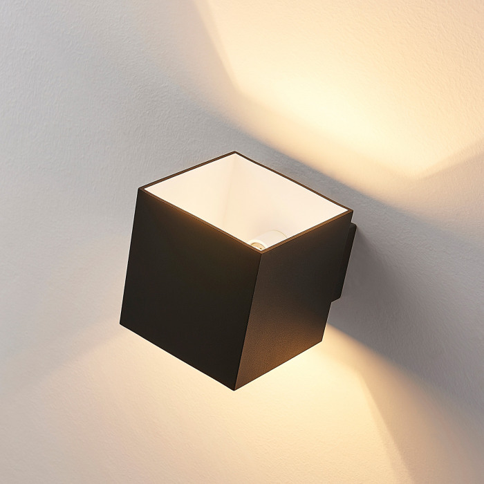 Elc Loriett Wandleuchte Wandlampe Leuchte Flurlampe Lampe G9 Schwarz B-Ware