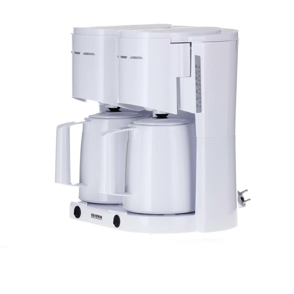 Machine à café filtre Severin KA 9314 Duo, cafetière avec carafes isothermes, 2000 watts