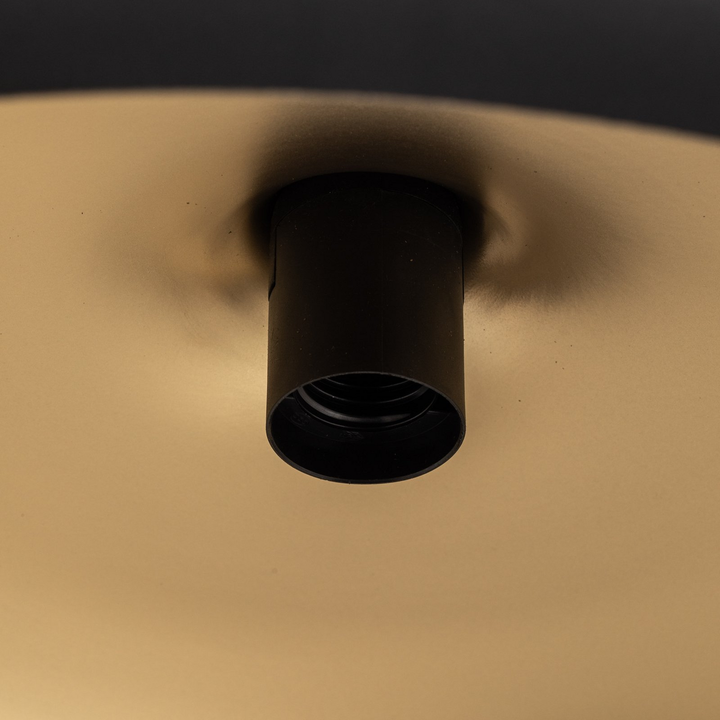 Euluna Pendelleuchte Pendellampe Lampe Leuchte Deckenlampe Lincoln, schwarz/gold