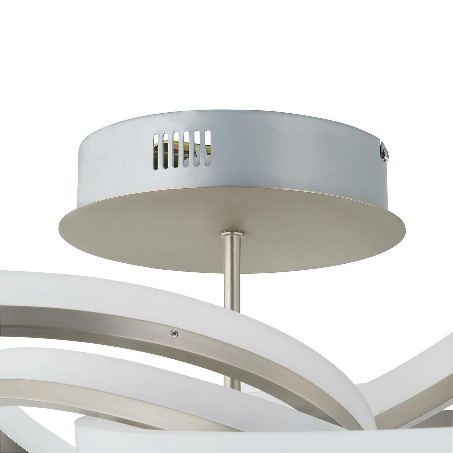 B-Ware Lindby Divalis Led Deckenlampe Deckenleuchte Deckenlicht Leuchte Stepdim Nickel