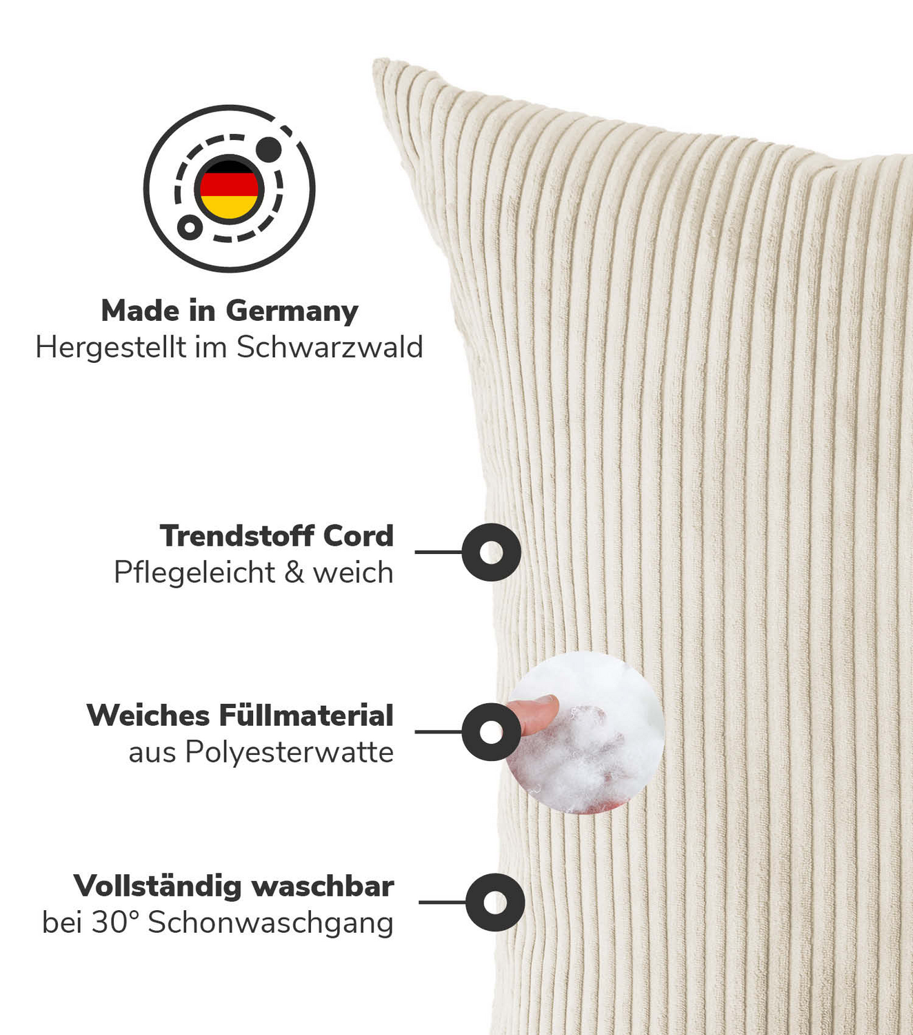 Coussin de canapé XXL Mokebo « Le Doux et Confortable », Coussin Géant et Confortable, Coussin XXL (article de seconde main)