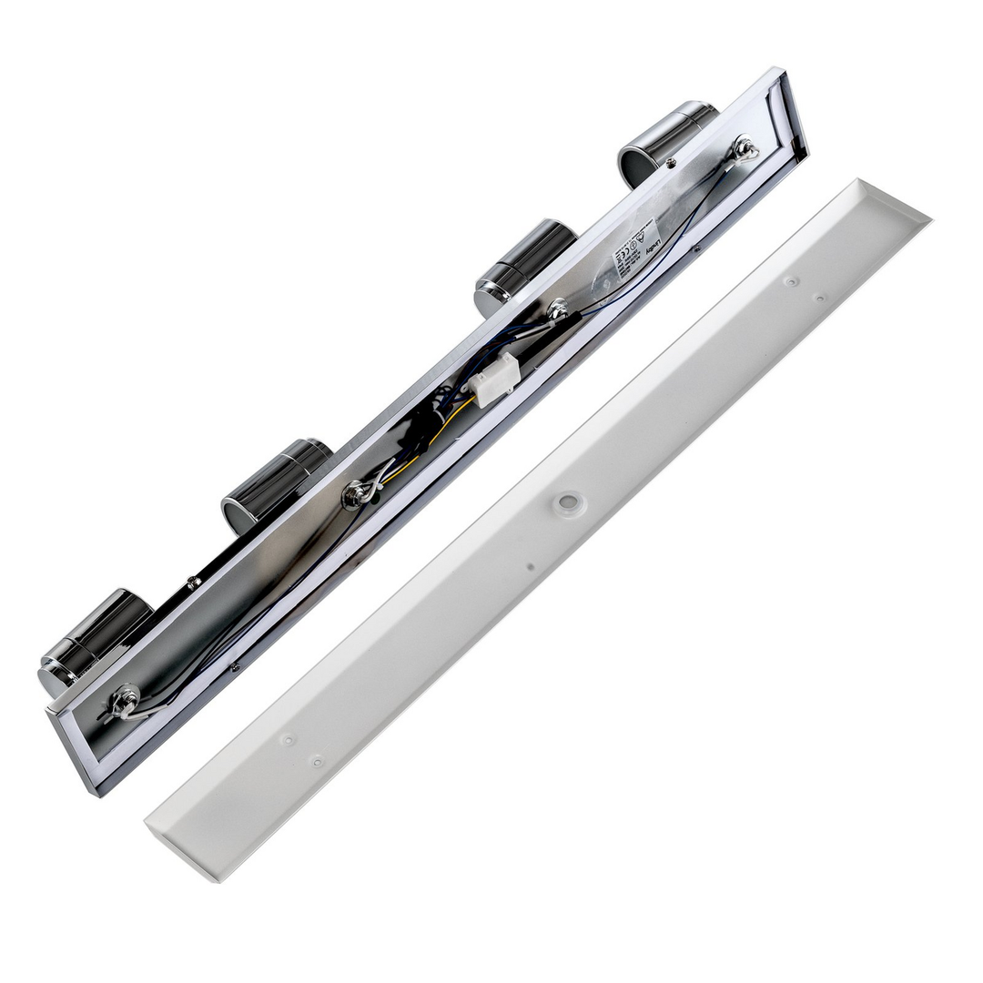 Lindby Dejan 4 Flammige Badleuchte Badlampe Lampe Leuchte Deckenlampe Silber B-Ware - 6291106550894