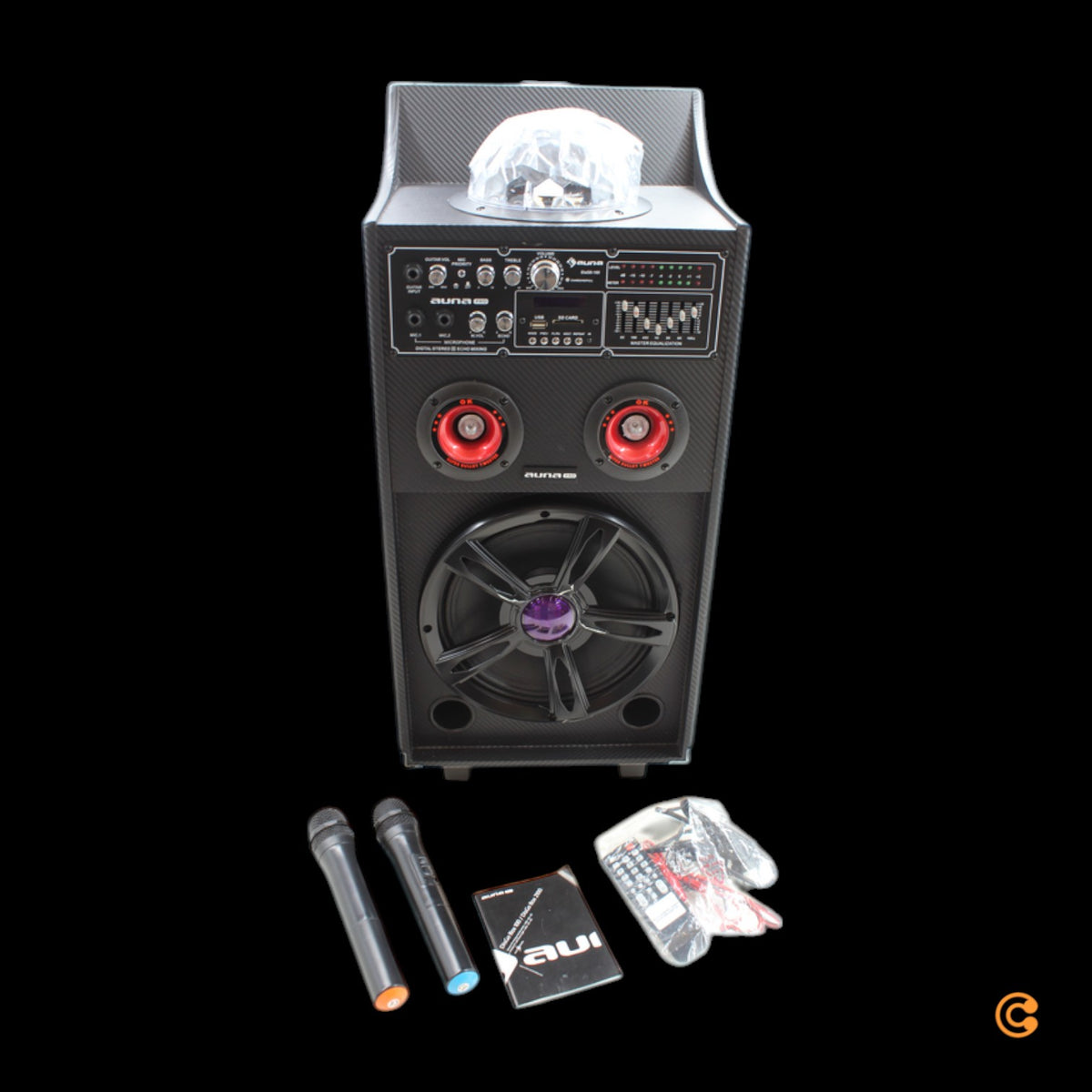 Auna DisGo Box 100 PA-System 100W RMS Bluetooth SD-Slot LEDs USB SIEHE TEXT/FOTO - 4060656154881