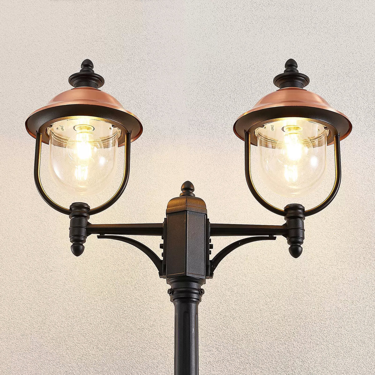 Lindby Clint Kandelaber 2-flammig Nachtlicht Sockelleuchte Leuchte Lampe E27977 - 4251096573664