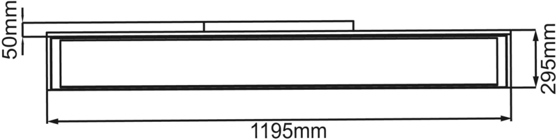 B-Ware Brilliant Abie G90320/05 LED-Panel 40 W RGBW Weiß LED-Panelleuchte DEFEKTWARE