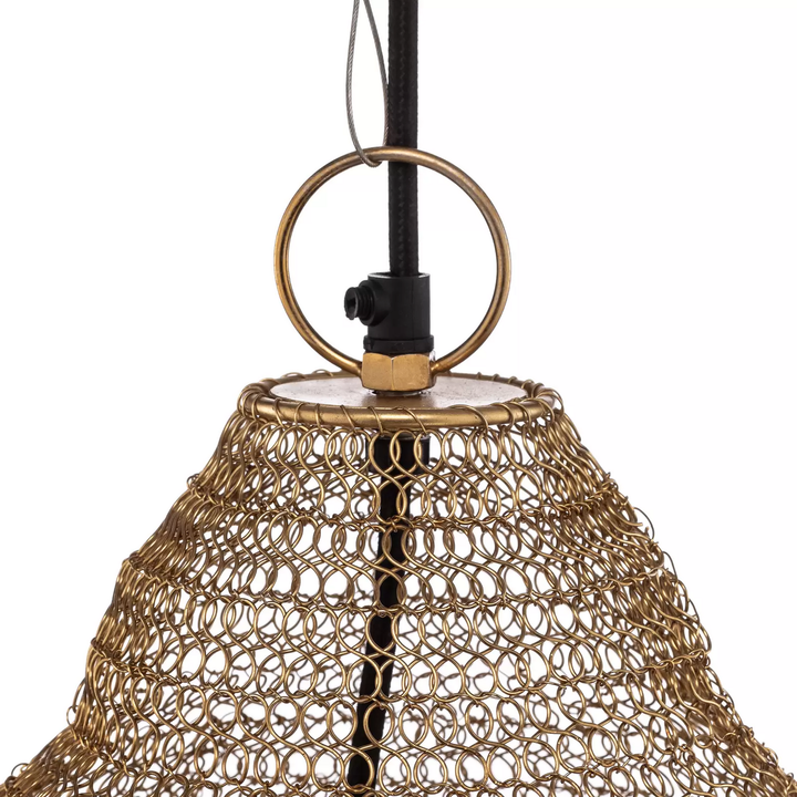 Lindby Hängeleuchte Kaviya ø 40 Cm Goldfarben Eisen E27 Hängelampe Lampe Leuc272 B-Ware - 4251911779301