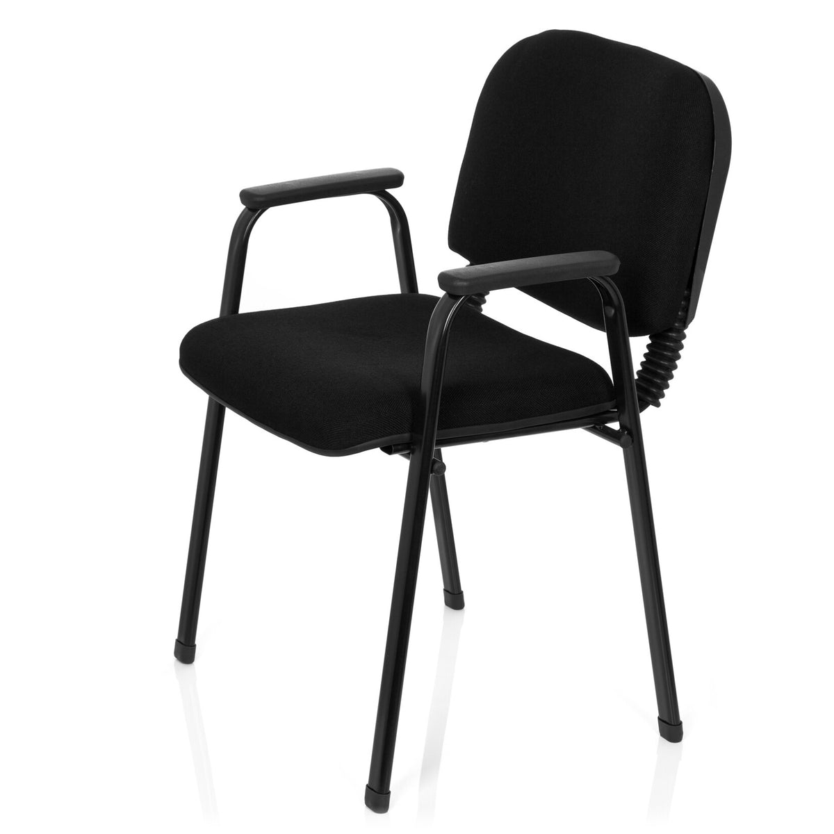 hjh OFFICE XT 600 XL Besucherstuhl Lehnstuhl Konferenzstuhl Lounge Stuhl schwarz - 4251084639648
