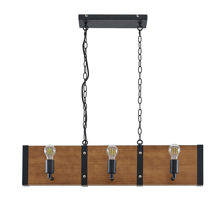 Lindby Kamilja Pendelleuchte Hängeleuchte Deckenlampe Lampe Fürs Esszimmer Holz B-Ware