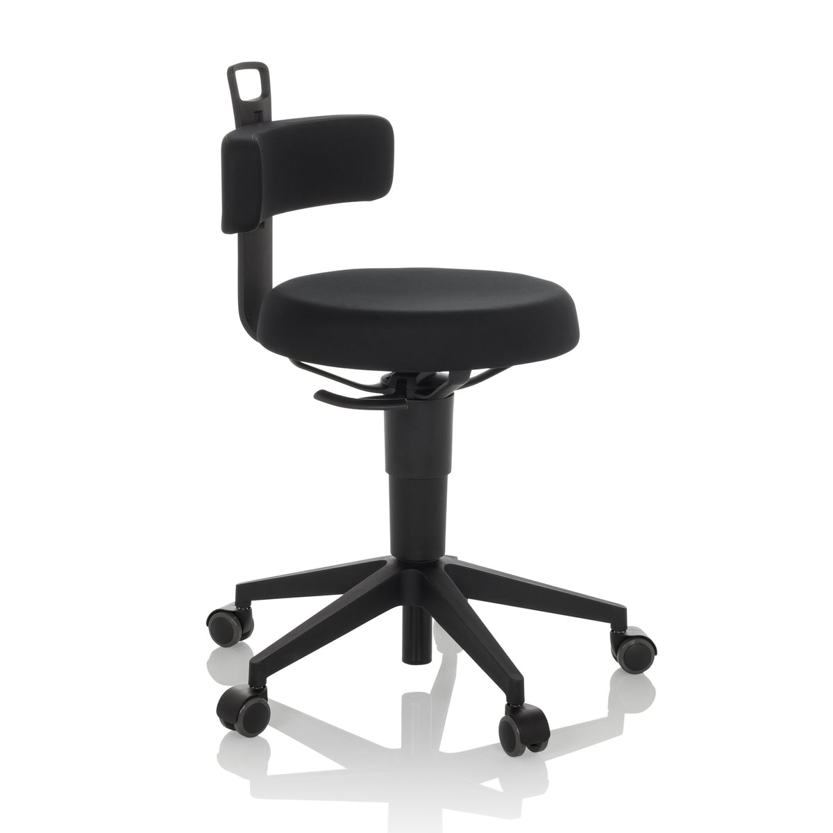 hjh OFFICE Arbeitshocker Stuhl Balancestuhl TOP WORK FLEX Stoff schwarz Hocker - 4064323037392