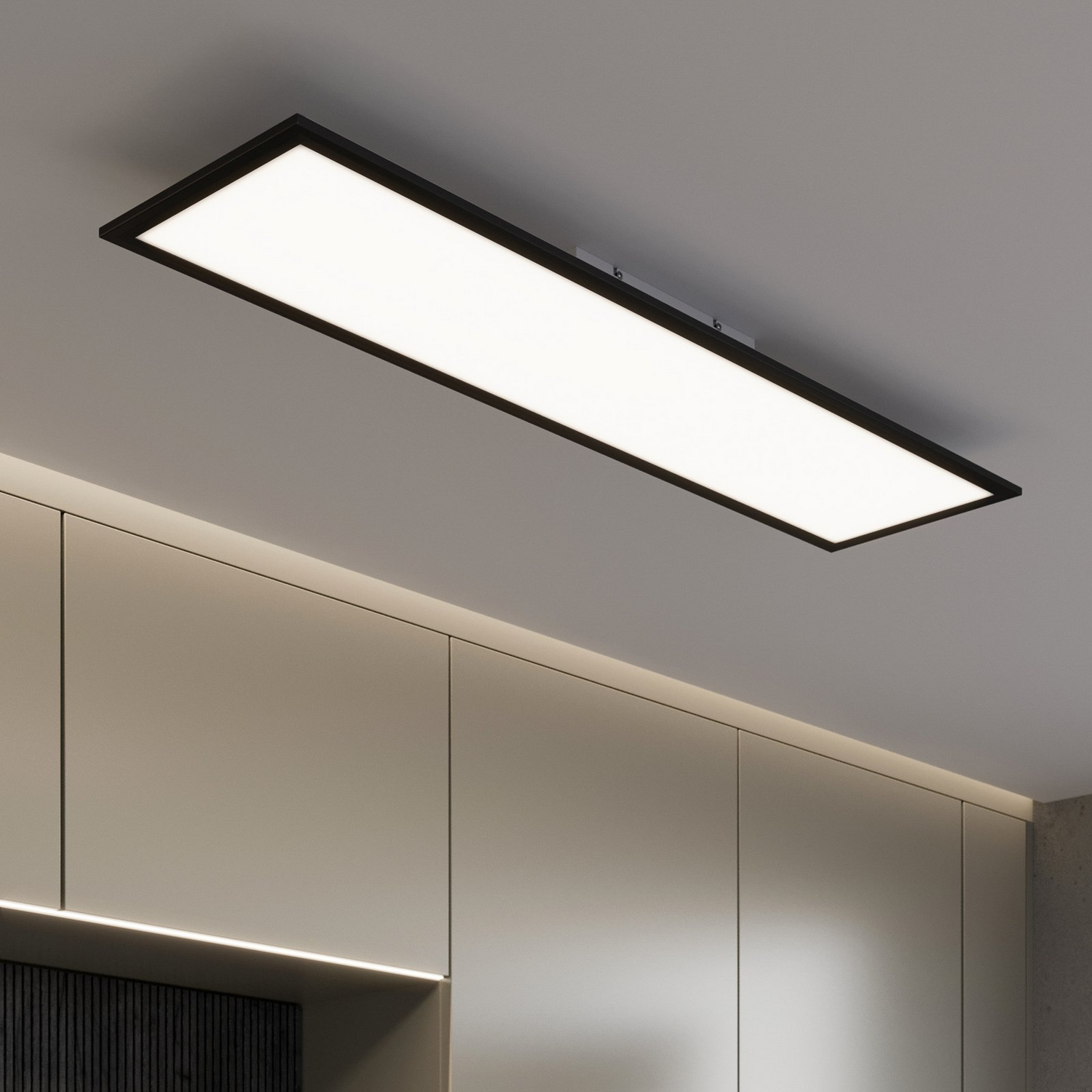 B-Ware Briloner Led Panel Leuchte Piatto Cct Fernbedienung Schwarz