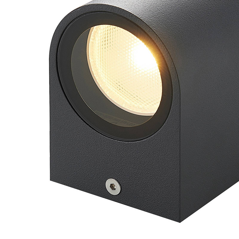 B-Ware Elc European Lighting Circle Außenwandlampe Fijona Aluminium Gu10 Ip44 2 St115