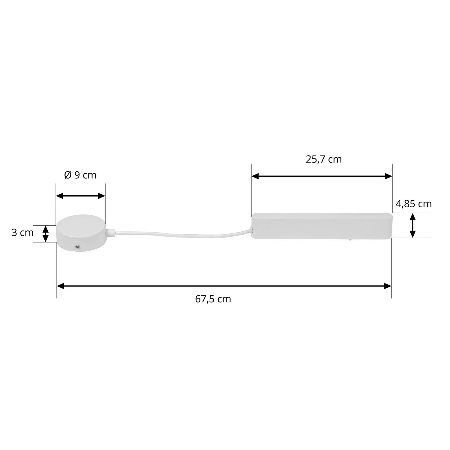 Lindby Led Treiber Lumaro Weiß Länge 67,5 Cm 100 W Lampe Leuchte Spot Licht B-Ware - 4251911788600