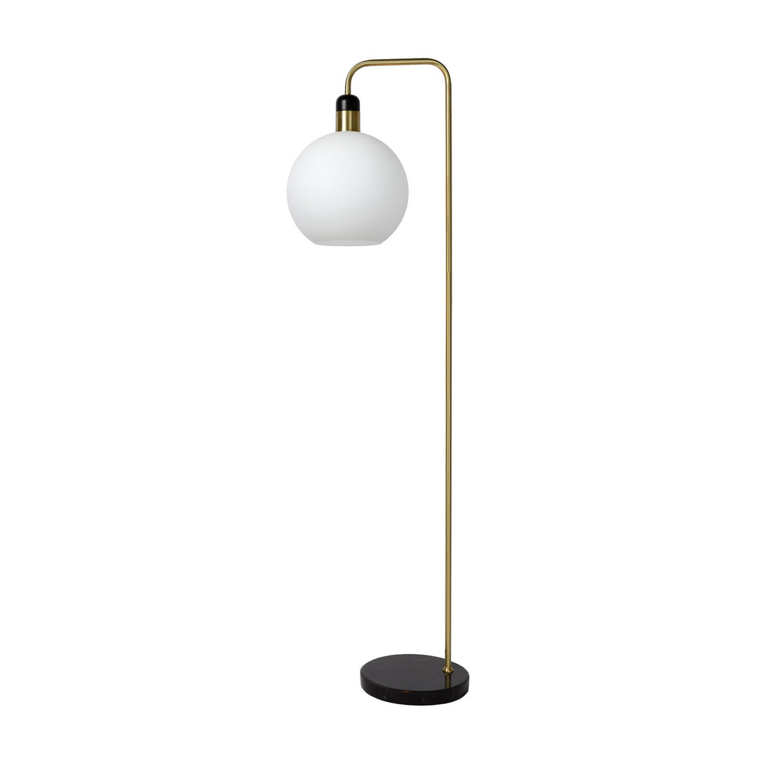 Lucide Stehleuchte Julius Mit Marmorfuß Opal Gold Standlampe Lampe Leuchte Spot B-Ware - 5411212343512