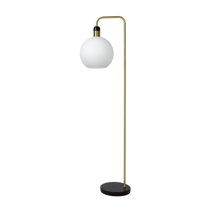 Lucide Stehleuchte Julius Mit Marmorfuß Opal Gold Standlampe Lampe Leuchte Spot B-Ware - 5411212343512