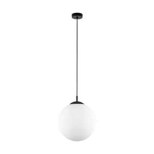 Suspension Esme, verre opale, ampoule simple, ø 35 cm, plafonnier, éclairage, spot, qualité B