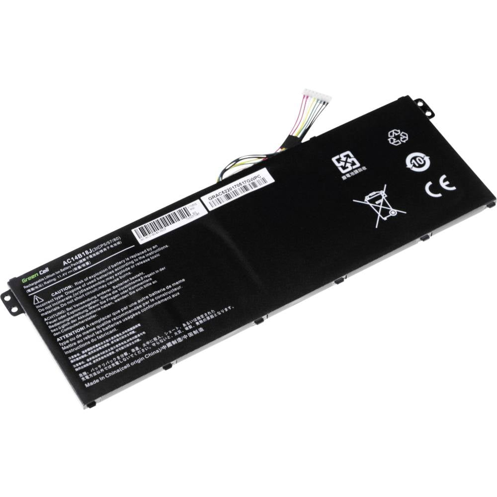 Green Cell Notebook-Akku AC14B13J AC14B13K AC14B18J 11.4 V 2100 mAh Laptop-Akku