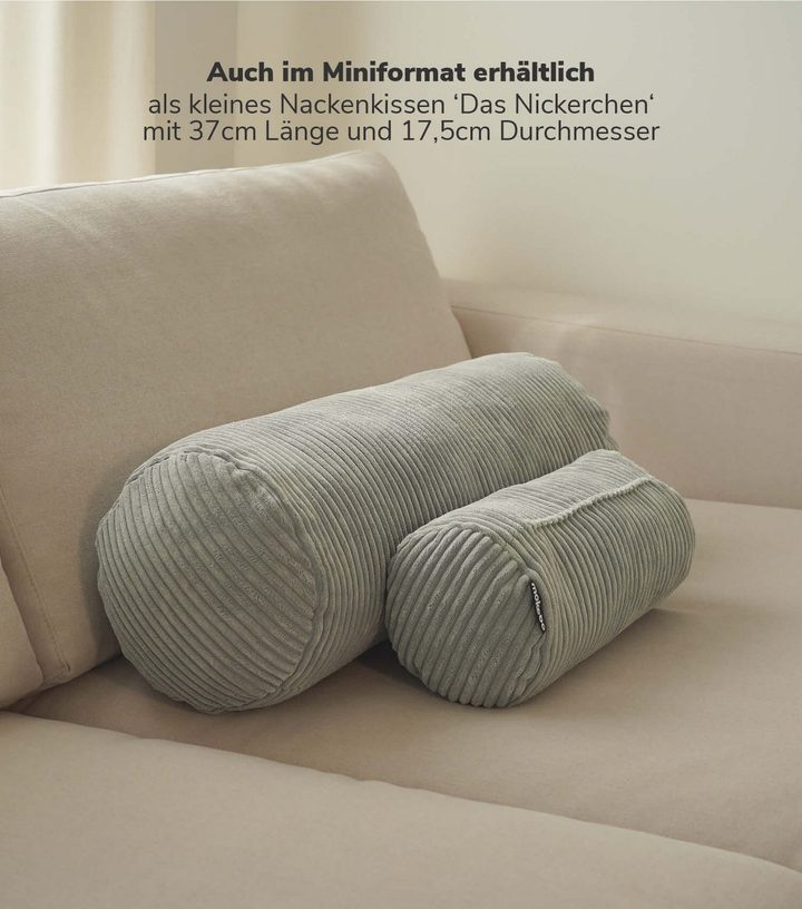 Mokebo Xxl Nackrolle Mit Cordbezug 'Das Nickerchen' Kissenrolle Rolle Kissen278 B-Ware