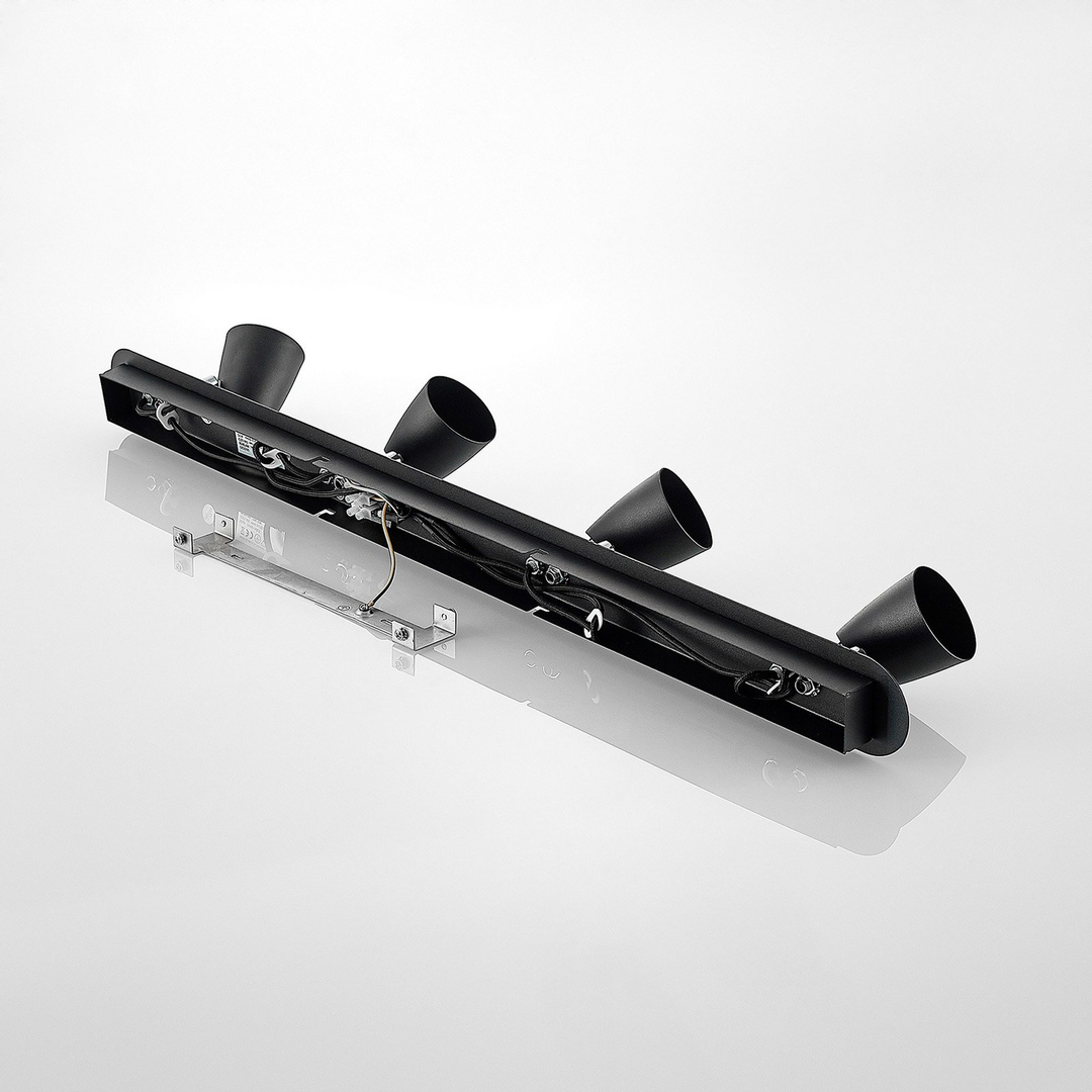 Lindby Noria Deckenstrahler Deckenlampe Deckenlampe Strahler schwarz dimmbar