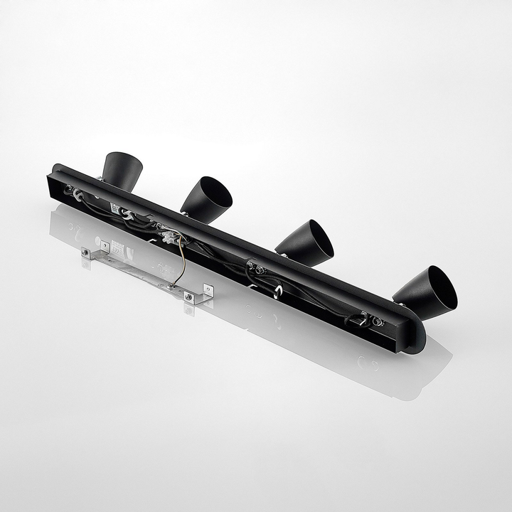 Lindby Noria Deckenstrahler Deckenlampe Deckenlampe Strahler schwarz dimmbar