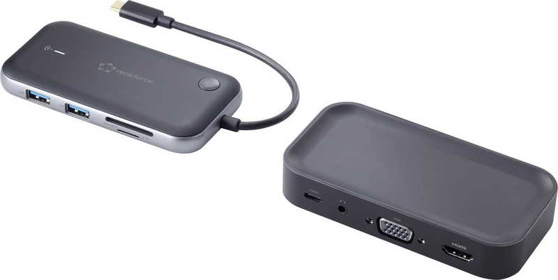 Renkforce Rf 4499450 Usb C Mini Dockingstation Aufladegerät Aufladestation Usb B-Ware