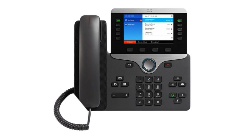 Cisco CP-8851-3PCC-K9 = Téléphone système, VoIP, écran couleur, anthracite, filaire