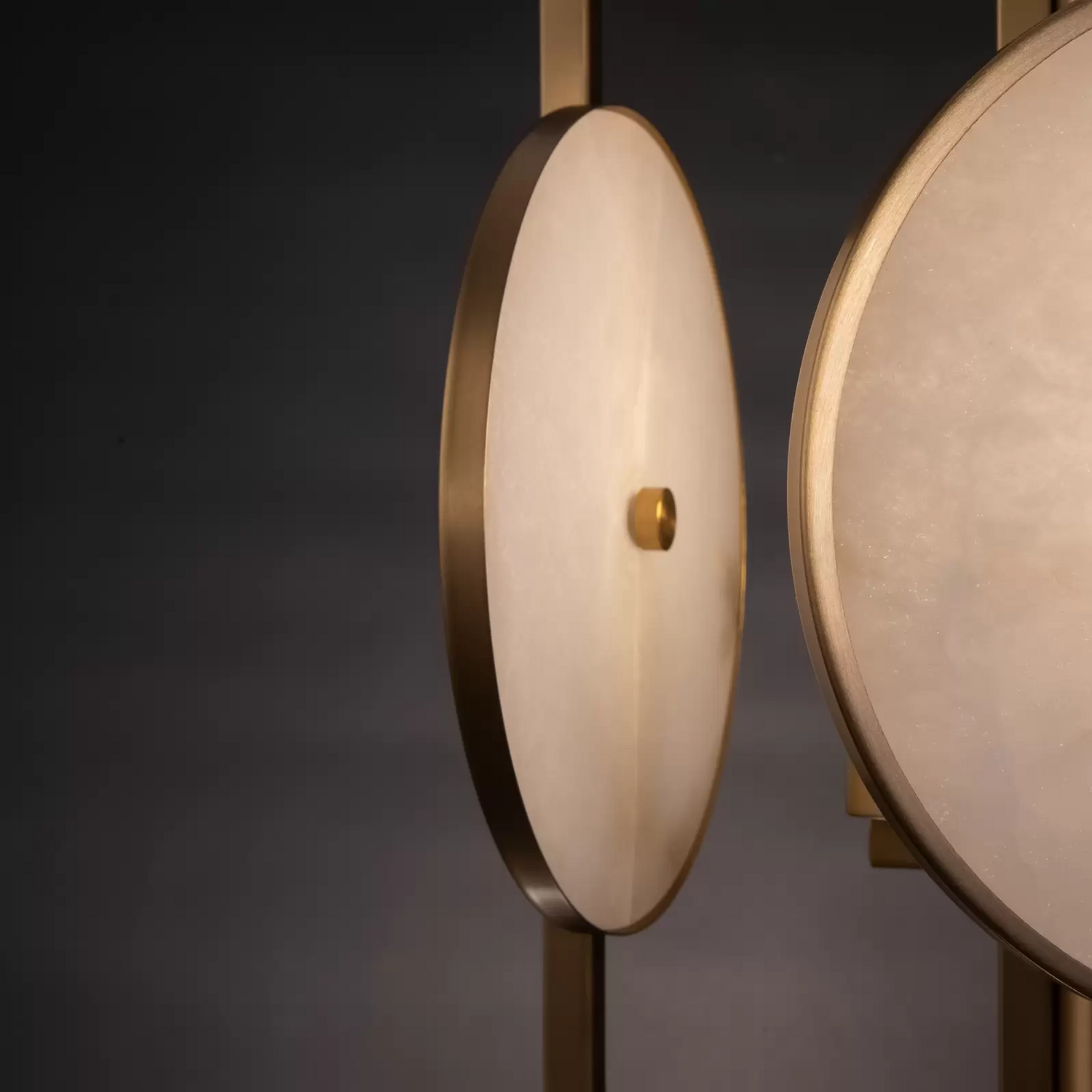 Suspension Maytoni Marmo, lampe suspendue, plafonnier, couleur or, 3 lumières