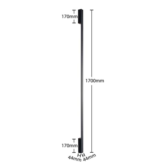 Arcchio Ivano LED-Wandleuchte Wandleuchte Flurlampe Lampe Leuchte 170 cm schwarz