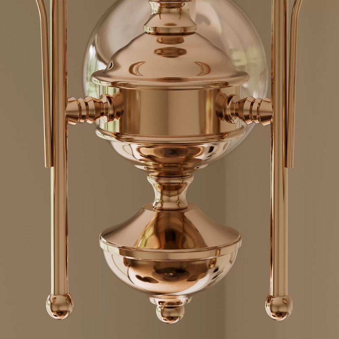 Kronleuchter Hector gold dreiflammig Deckenlampe Deckenleuchte Lampe Leuchte E14