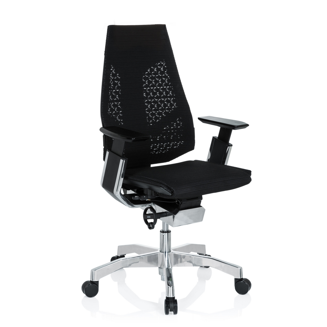 Hjh Office Bürostuhl Drehstuhl Genidia Schreibtischstuhl Stuhl Netzstoff Schwarz B-Ware